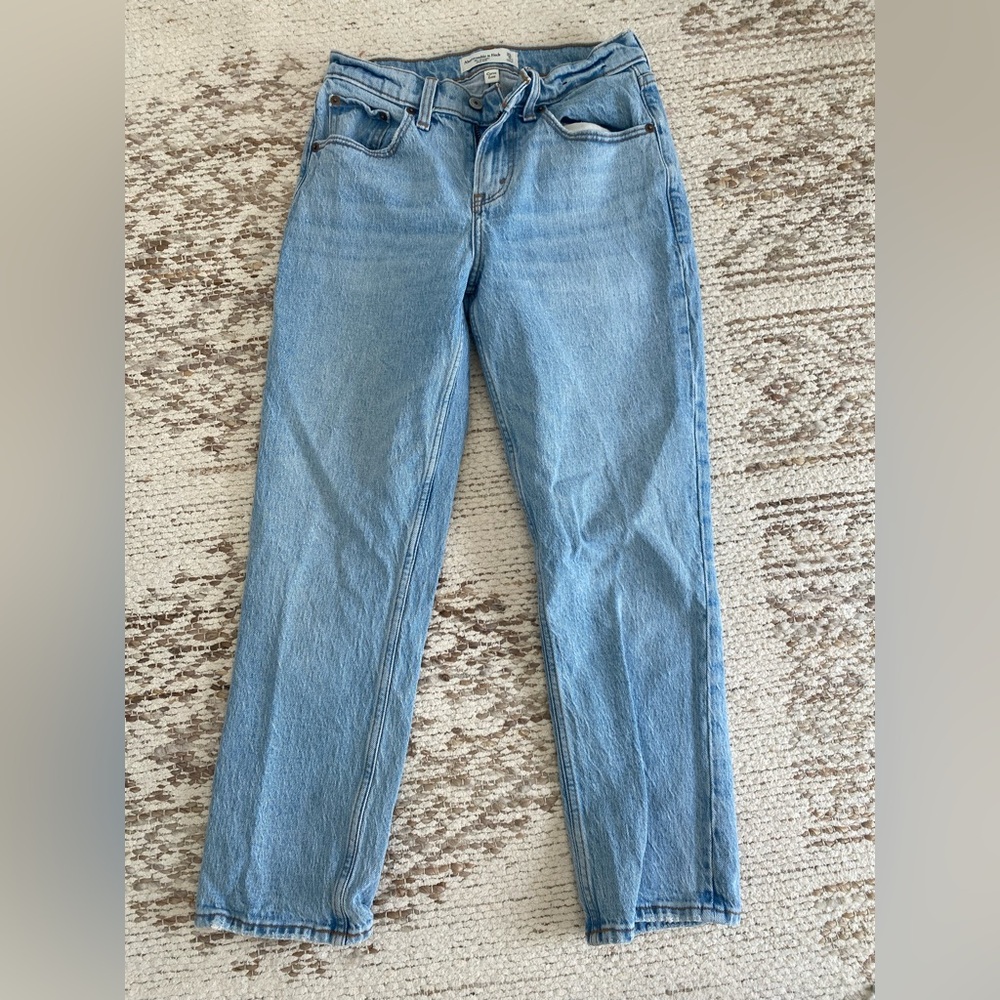 Abercrombie & Fitch Light Blue Straight Leg Jeans